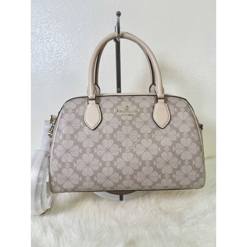 KATE SPADE Signature Spade Flower Pv Large Duffle Crossbody Tote Bag Travel